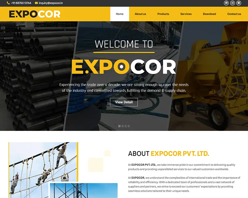 Expocor Pvt. Ltd. Website design agency Web design services Professional website design Custom website design Responsive web design Creative web design UX/UI design services Ecommerce website design Small business web design Corporate website design Mobile-friendly website design WordPress website design Graphic design for websites SEO-friendly web design Affordable website design