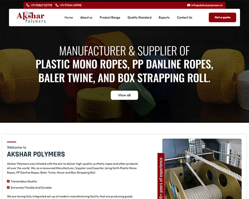 Akshar Polymers Website design agency Web design services Professional website design Custom website design Responsive web design Creative web design UX/UI design services Ecommerce website design Small business web design Corporate website design Mobile-friendly website design WordPress website design Graphic design for websites SEO-friendly web design Affordable website design
