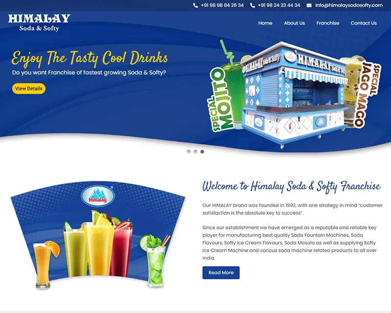 Himalay Soda & Softy Franchise Website design agency Web design services Professional website design Custom website design Responsive web design Creative web design UX/UI design services Ecommerce website design Small business web design Corporate website design Mobile-friendly website design WordPress website design Graphic design for websites SEO-friendly web design Affordable website design