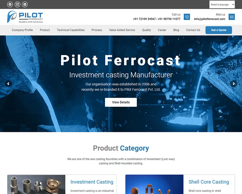 Pilot Ferrocast Website design agency Web design services Professional website design Custom website design Responsive web design Creative web design UX/UI design services Ecommerce website design Small business web design Corporate website design Mobile-friendly website design WordPress website design Graphic design for websites SEO-friendly web design Affordable website design