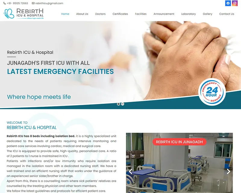 Rebirth Icu & Hospital Website design agency Web design services Professional website design Custom website design Responsive web design Creative web design UX/UI design services Ecommerce website design Small business web design Corporate website design Mobile-friendly website design WordPress website design Graphic design for websites SEO-friendly web design Affordable website design