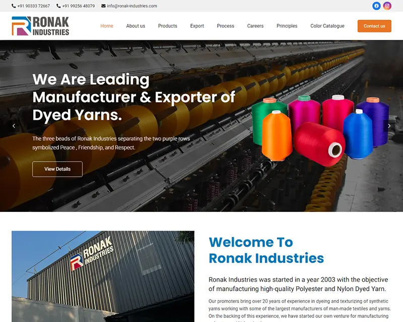 Ronak Industries Website design agency Web design services Professional website design Custom website design Responsive web design Creative web design UX/UI design services Ecommerce website design Small business web design Corporate website design Mobile-friendly website design WordPress website design Graphic design for websites SEO-friendly web design Affordable website design