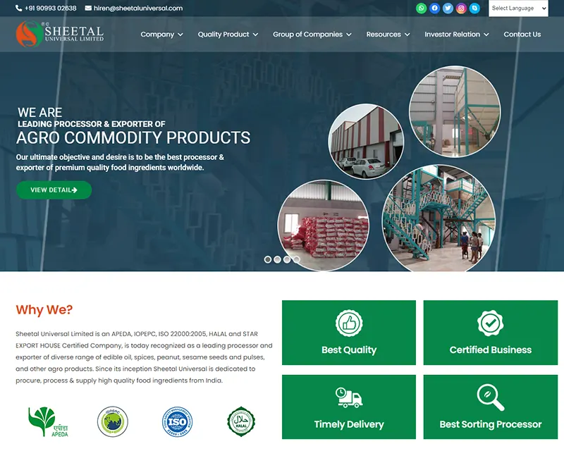 Sheetal Universal Limited Website design agency Web design services Professional website design Custom website design Responsive web design Creative web design UX/UI design services Ecommerce website design Small business web design Corporate website design Mobile-friendly website design WordPress website design Graphic design for websites SEO-friendly web design Affordable website design